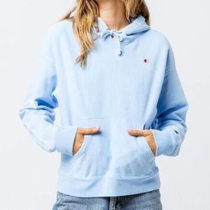 Light blue champion hoodie